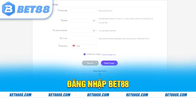 Đăng Nhập BET88 - Link Vào Bet88 Chính Thức Không Chặn 2025