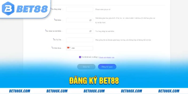 Đăng Ký Bet88 Cực Nhanh Chỉ Trong 3 Bước Đơn Giản