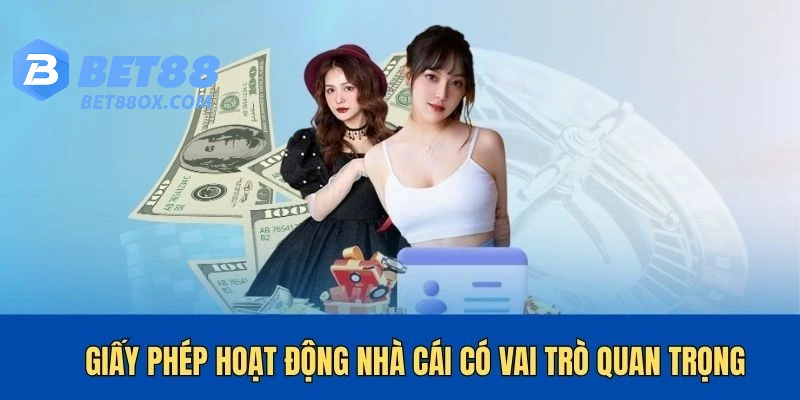 Giấy phép có vai trò quan trọng trong hoạt động của nhà cái