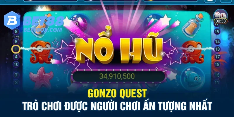 Gonzo Quest trò chơi được người chơi ấn tượng nhất