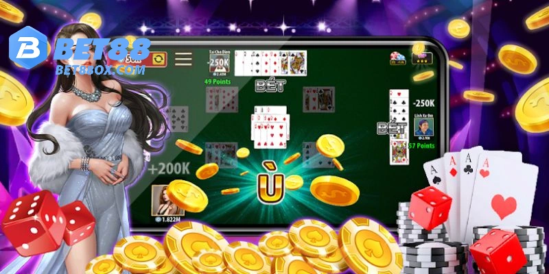 Quy trình chơi Phỏm Tá Lả BET88 chuẩn